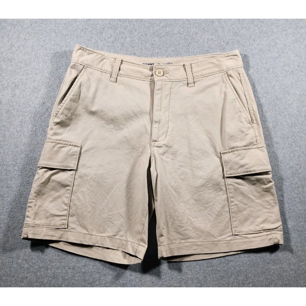 Old Navy Men's Cargo Shorts, Size 33, Tan/Khaki, 8" Inseam